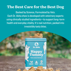 Happy Tummy - Probiotic Dog Supplement Soft Chews For A Healthy Gut